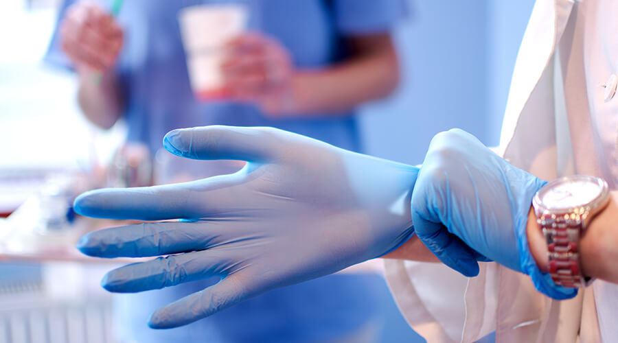Putting Gloves On