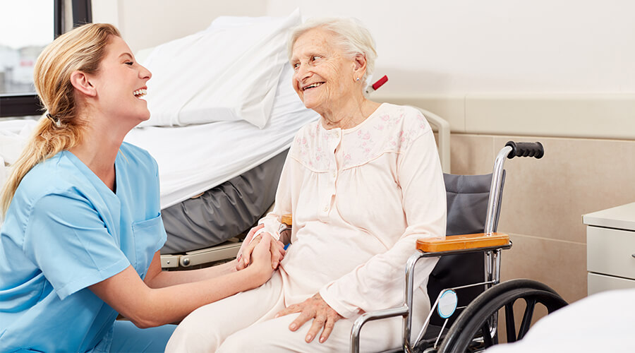 Nurse With Elderly Lady