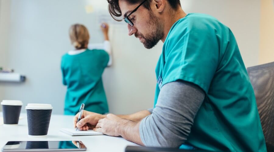 Nurse Taking Notes
