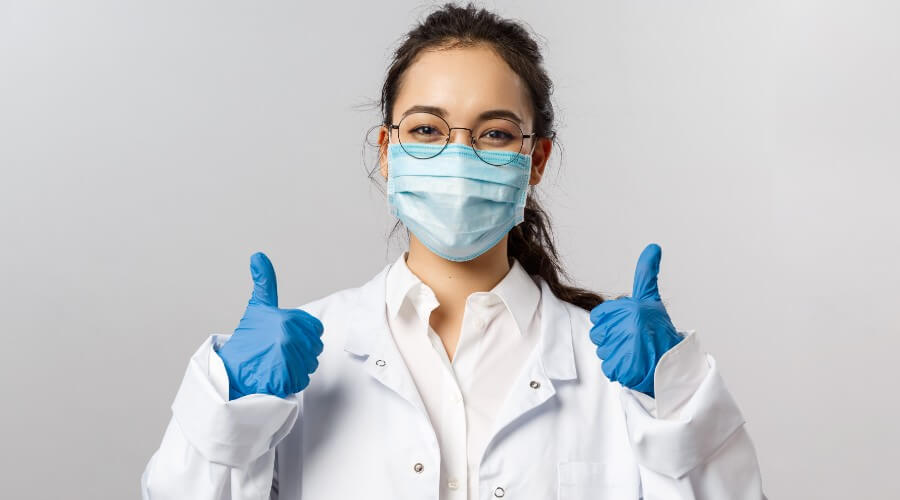 Nurse With Thumbs Up