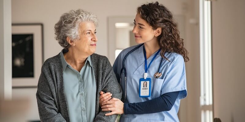 nurse with patient